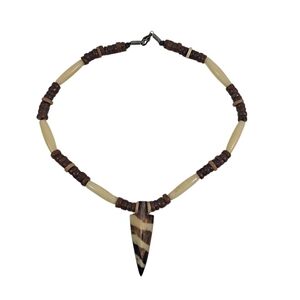 Vintage Tribal Beaded Arrowhead Choker Necklace